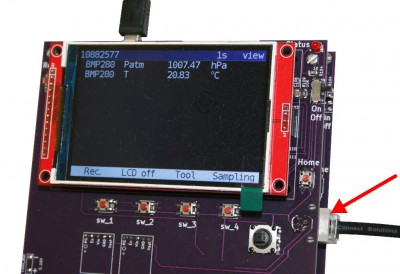 Connecteur des capteurs du SBK DataLogger